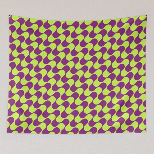 Item preview, Neon Purple & Green Retro Mod Pattern designed and sold by JackedUpArt.