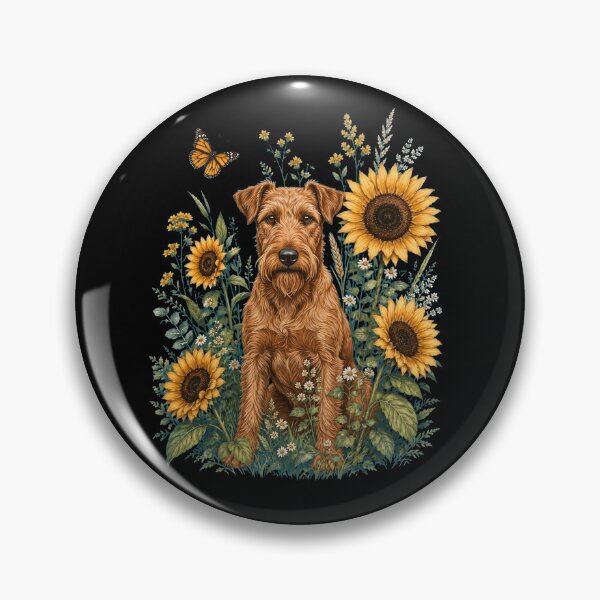 Artikelvorschau, Irischer Terrier mit Sonnenblume Cottagecore-Kunst Hundebesitzer entworfen und verkauft von TerryConnells.