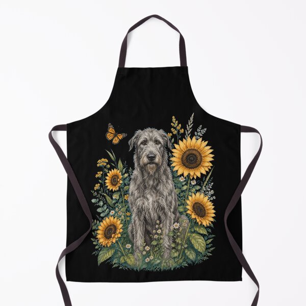 Item preview, Irish Wolfhound With Sunflower Cottagecore Art Dog Owner designed and sold by TerryConnells.