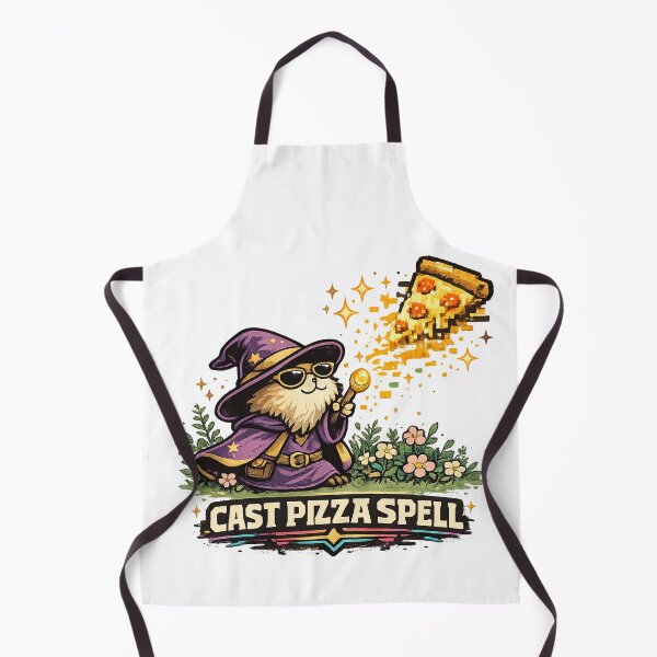 Item preview, Cast Pizza Spell Retro Gaming Wizard T-Shirt designed and sold by NeonVoid Studio.