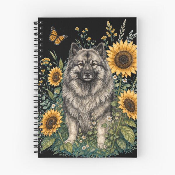 Item preview, Keeshond With Sunflower Cottagecore Art Dog Owner designed and sold by TerryConnells.