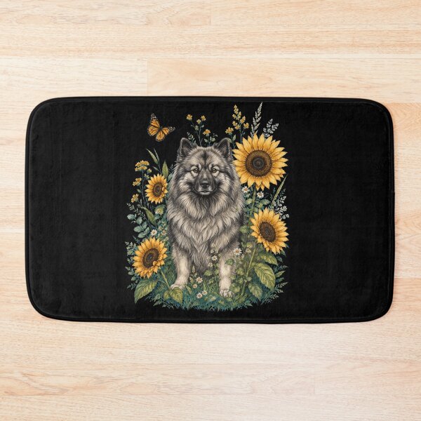Item preview, Keeshond With Sunflower Cottagecore Art Dog Owner designed and sold by TerryConnells.