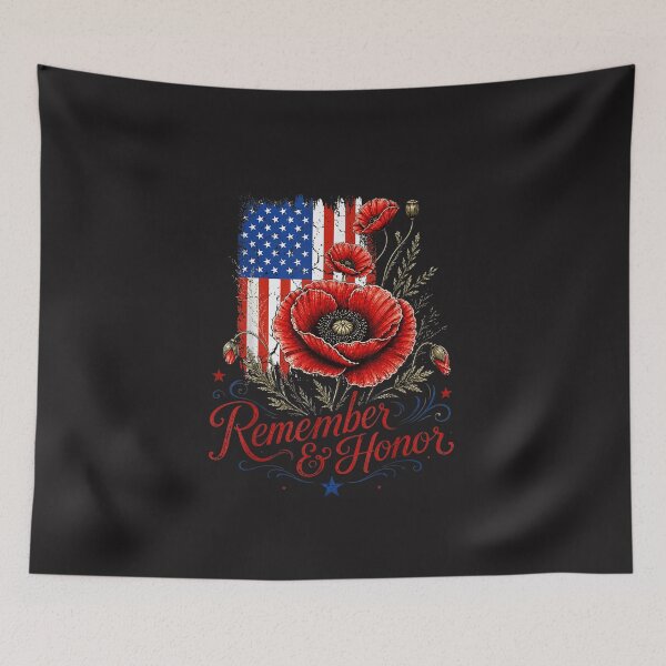 Item preview, Veterans Day Memorial Day Red Poppy Patriotic USA Honor Design designed and sold by kiralynstration.