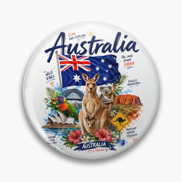 Item preview, Australia – Wild Spirit Down Under designed and sold by Countries&Cities Shop.