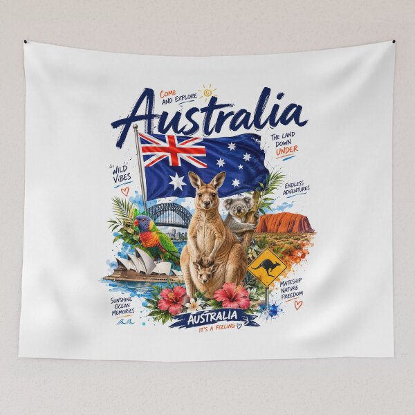 Item preview, Australia – Wild Spirit Down Under designed and sold by Countries&Cities Shop.