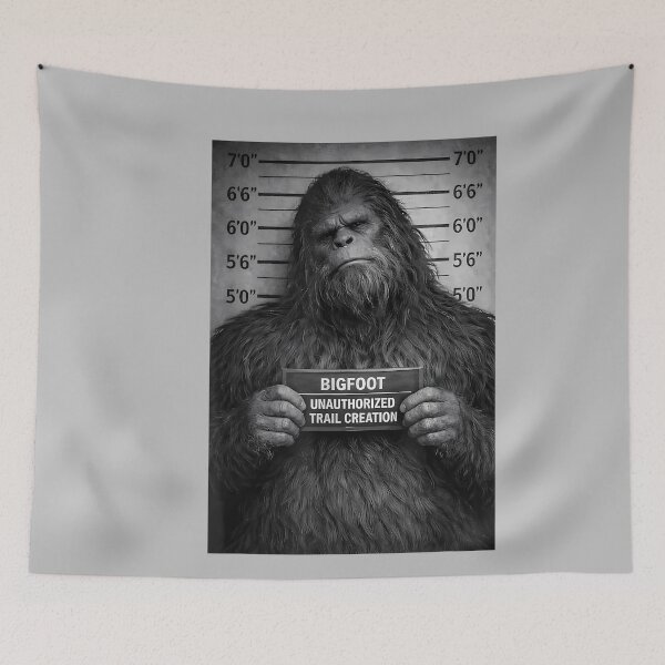 Item preview, Sasquatch Mugshot Outdoor Humor Design designed and sold by mjohnson9.