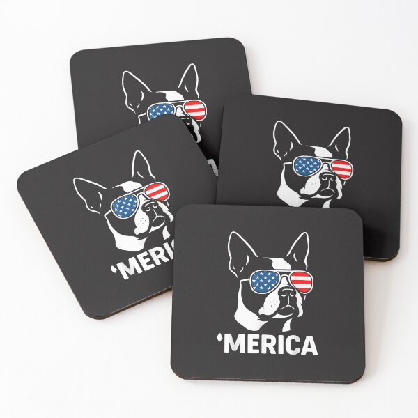 Item preview, Merica Boston Terrier Funny Patriotic Dog 4th Of July Design designed and sold by kiralynstration.