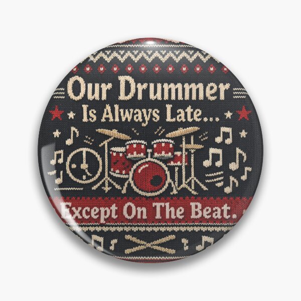 Item preview, Our Drummer Late Beat Drum Knitting Pattern designed and sold by Mauswohn.