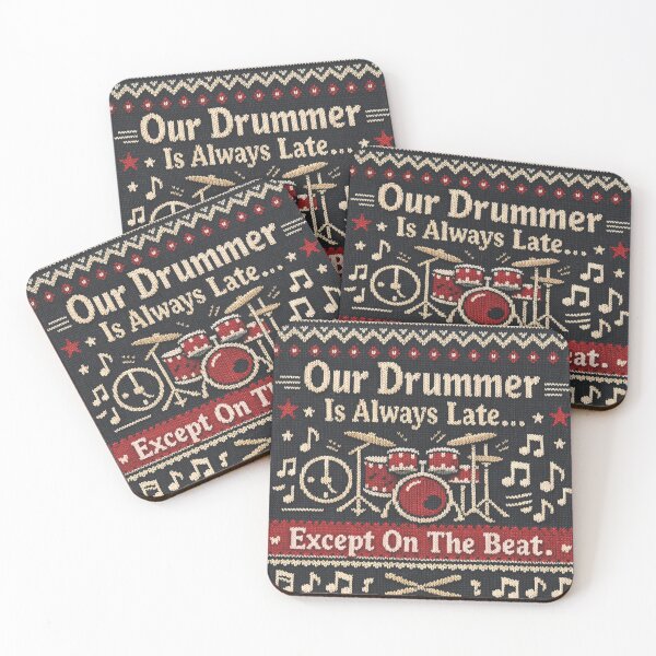 Item preview, Our Drummer Late Beat Drum Knitting Pattern designed and sold by Mauswohn.