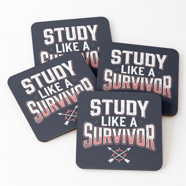 Item preview, Study Like a Survivor Funny Student Motivation designed and sold by Amr Darwish Graphic designer.
