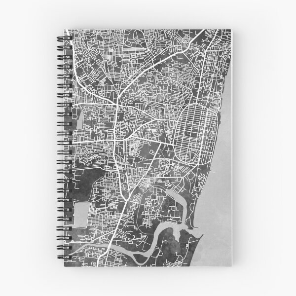 Item preview, Pondicherry Street Map India designed and sold by ArtPrints.