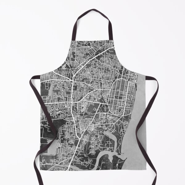 Item preview, Pondicherry Street Map India designed and sold by ArtPrints.
