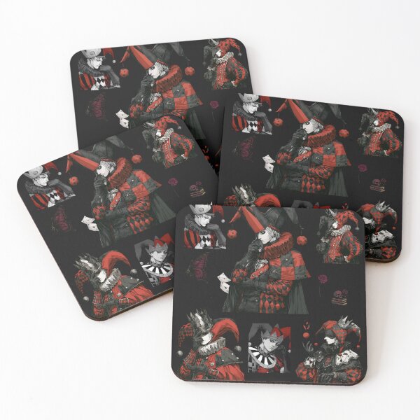 Item preview, Dark Gothic Jester Anime Aesthetic Harlequin Art designed and sold by auxincaftan0o.