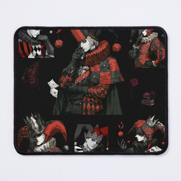 Item preview, Dark Gothic Jester Anime Aesthetic Harlequin Art designed and sold by auxincaftan0o.