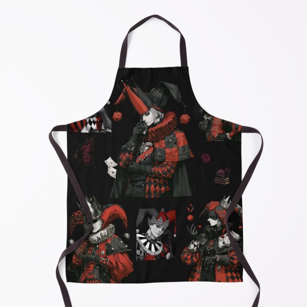 Item preview, Dark Gothic Jester Anime Aesthetic Harlequin Art designed and sold by auxincaftan0o.