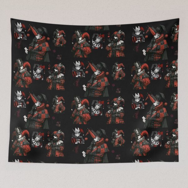 Item preview, Dark Gothic Jester Anime Aesthetic Harlequin Art designed and sold by auxincaftan0o.