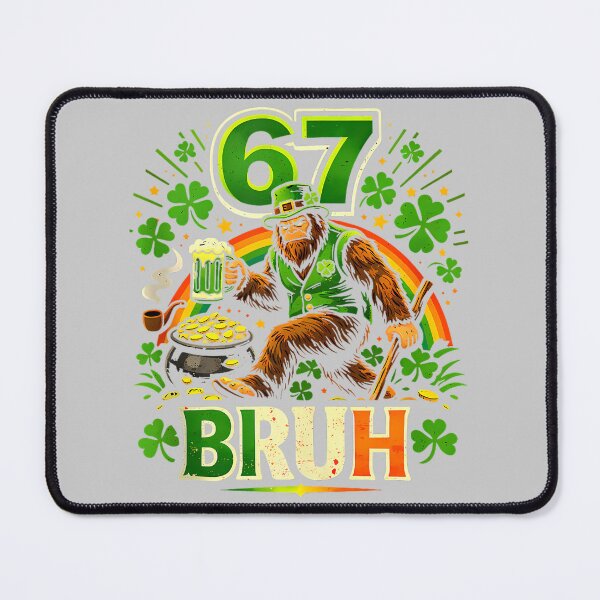 Item preview, Six Seven Bruh Sasquatch 67 St Patricks Day Shamrock Bigfoot Tank Top designed and sold by mjohnson9.