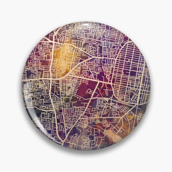 Item preview, Pondicherry Street Map India designed and sold by ArtPrints.