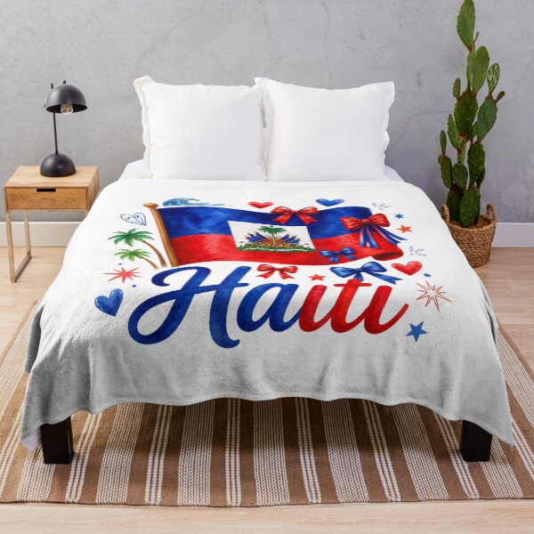 Item preview, Haiti Flag Day Haitian Pride Retro Patriotic Women Design designed and sold by kiralynstration.