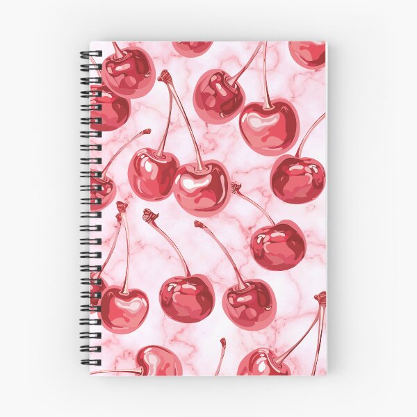 Item preview, Sweet Cherry Pattern on Pink Marble Background designed and sold by PMSNshop.