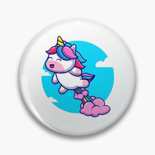 Item preview, Cute Flying Rainbow Unicorn Cartoon designed and sold by achristiaf.