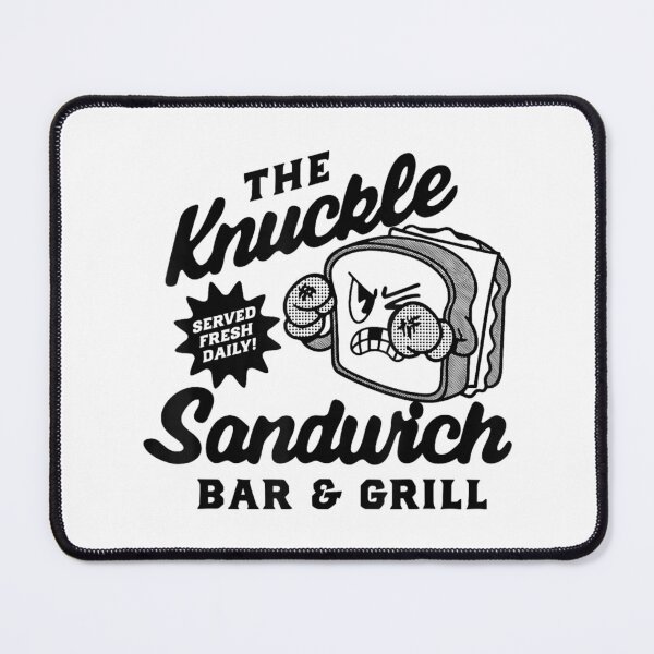 Item preview, Knuckle Sandwich Bar And Grill Funny Retro Fighting Food Design designed and sold by kiralynstration.