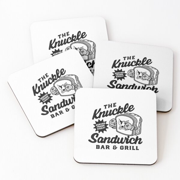 Item preview, Knuckle Sandwich Bar And Grill Funny Retro Fighting Food Design designed and sold by kiralynstration.