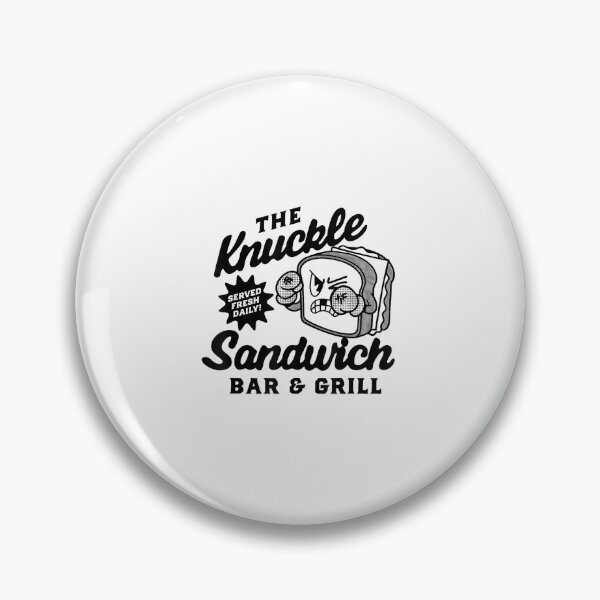 Item preview, Knuckle Sandwich Bar And Grill Funny Retro Fighting Food Design designed and sold by kiralynstration.