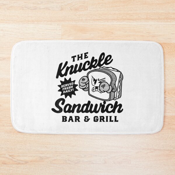 Item preview, Knuckle Sandwich Bar And Grill Funny Retro Fighting Food Design designed and sold by kiralynstration.