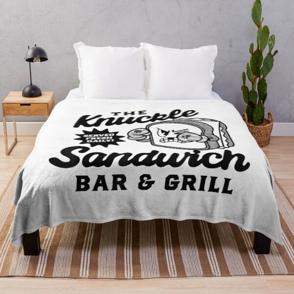 Item preview, Knuckle Sandwich Bar And Grill Funny Retro Fighting Food Design designed and sold by kiralynstration.