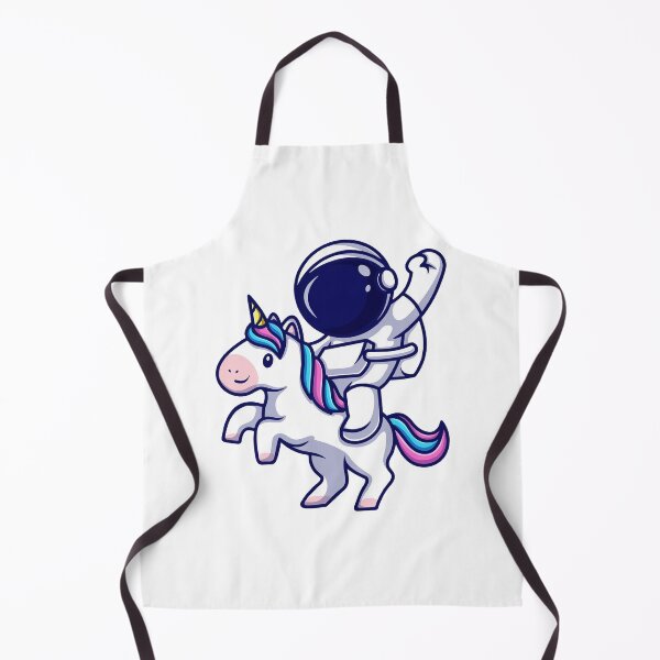Aperçu de l'œuvre Mignon astronaute chevauchant une licorne de l'espace (dessin animé) créée et vendue par achristiaf.