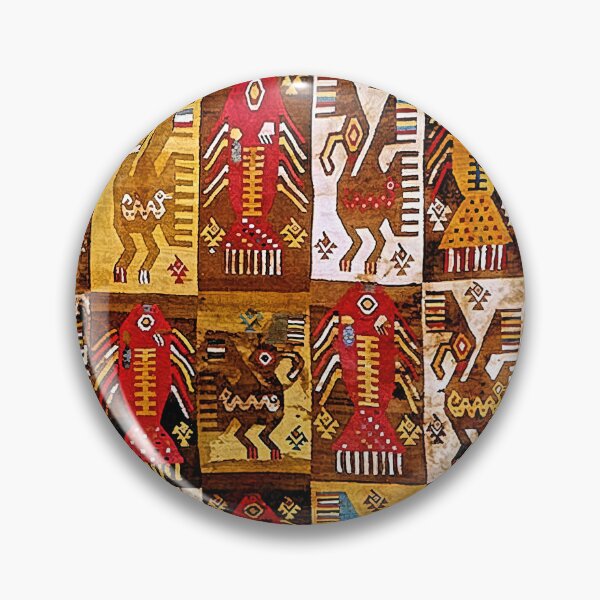 Item preview, Pre-Columbian Peru Bird & Fish Chimu Restored from 1200 AD designed and sold by Big Bang Canvas.