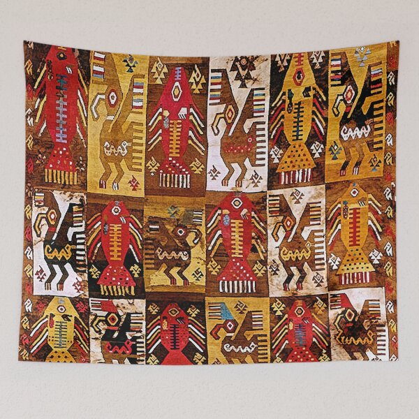 Item preview, Pre-Columbian Peru Bird & Fish Chimu Restored from 1200 AD designed and sold by Big Bang Canvas.