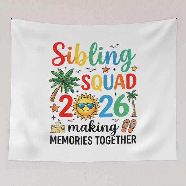 Item preview, Sibling Squad 2026 Family Vacation Matching Summer Memories Design designed and sold by kiralynstration.