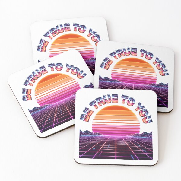 Item preview, Be True To You Synthwave Sunset Lesbian Pride designed and sold by ryanguas.