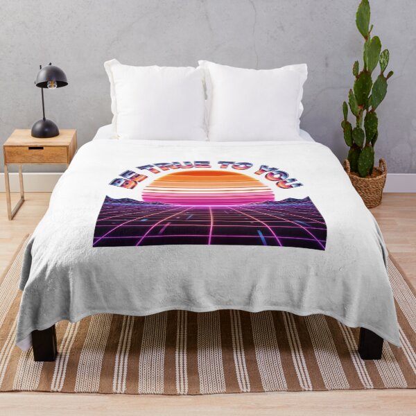 Item preview, Be True To You Synthwave Sunset Lesbian Pride designed and sold by ryanguas.