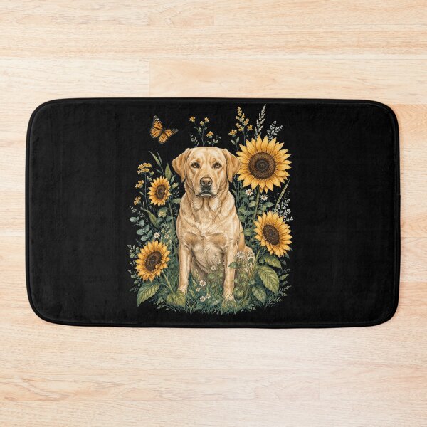Artikelvorschau, Labrador Retriever mit Sonnenblumen-Cottagecore-Kunst Hundebesitzer entworfen und verkauft von TerryConnells.