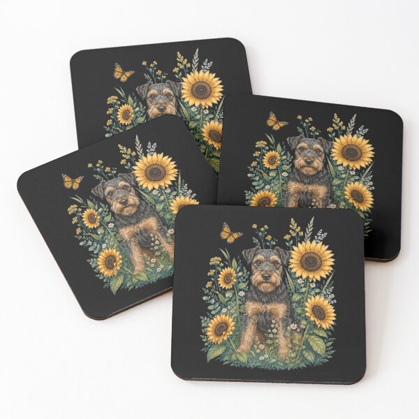 Item preview, Lakeland Terrier With Sunflower Cottagecore Art Dog Owner designed and sold by TerryConnells.