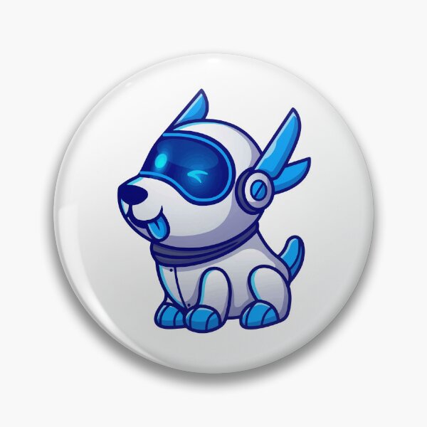 Item preview, Cute Cyberpunk Robot Dog Cartoon designed and sold by achristiaf.
