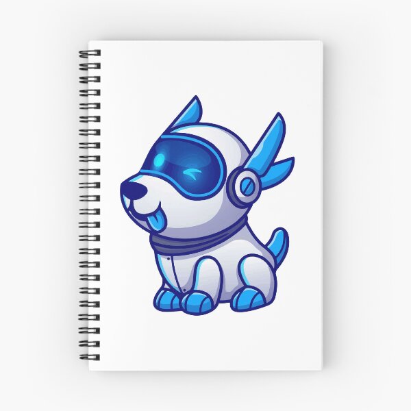 Item preview, Cute Cyberpunk Robot Dog Cartoon designed and sold by achristiaf.