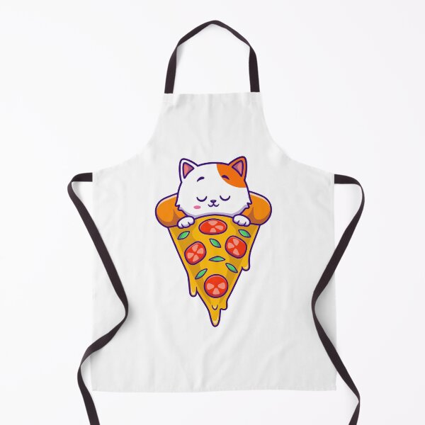 Item preview, Cute Cat Sleeping on Pizza Slice Cartoon designed and sold by achristiaf.