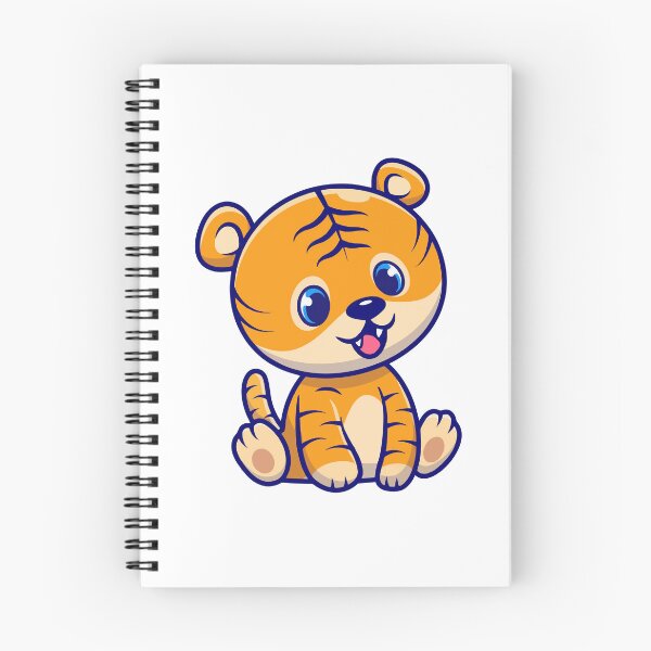 Item preview, Cute Chibi Baby Tiger Sitting Cartoon designed and sold by achristiaf.