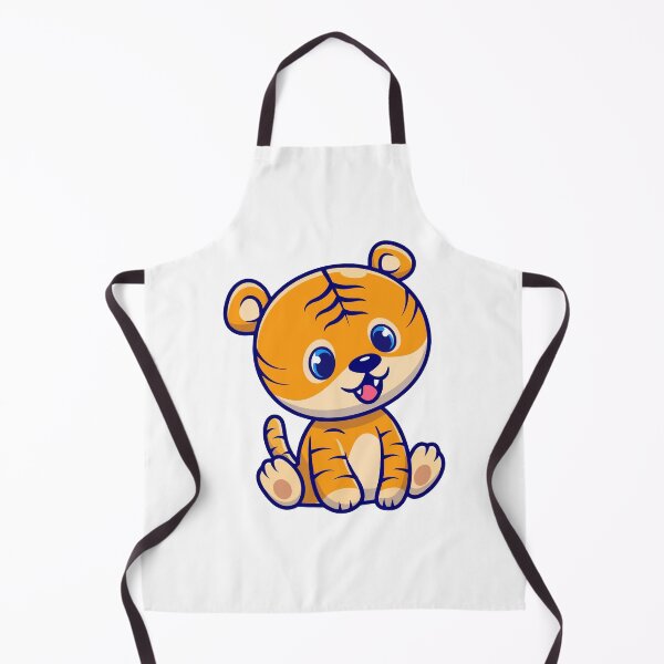 Item preview, Cute Chibi Baby Tiger Sitting Cartoon designed and sold by achristiaf.