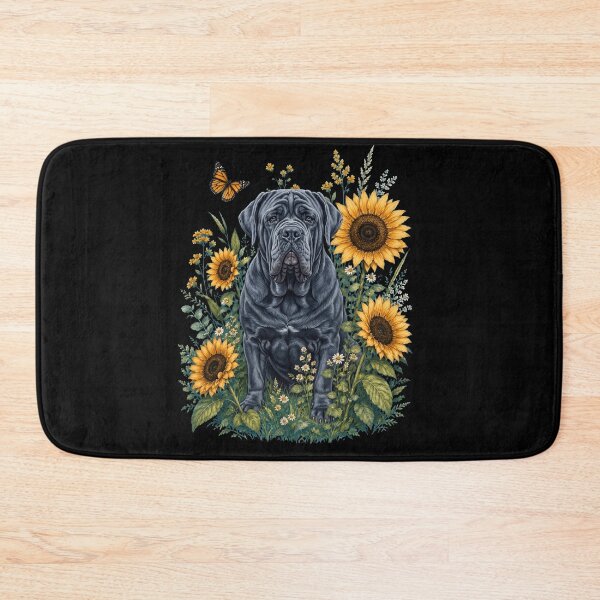 Item preview, Neapolitan Mastiff With Sunflower Cottagecore Art Dog Owner designed and sold by TerryConnells.