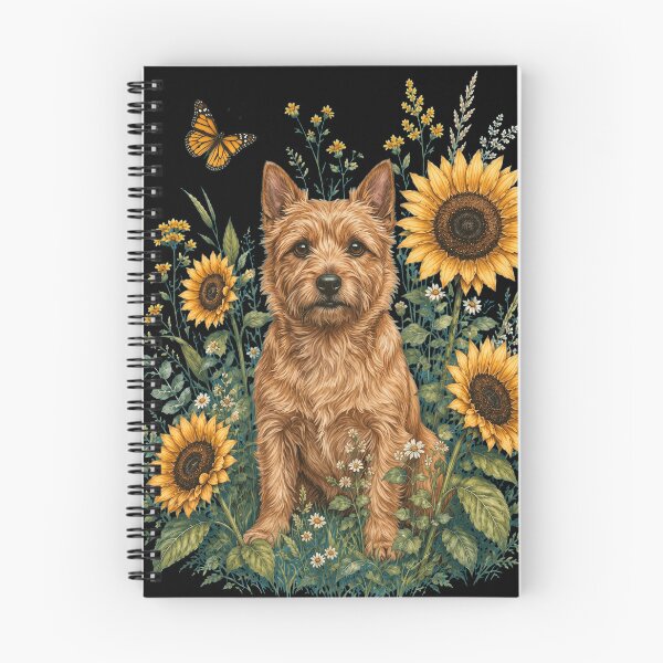 Item preview, Norwich Terrier With Sunflower Cottagecore Art Dog Owner designed and sold by TerryConnells.