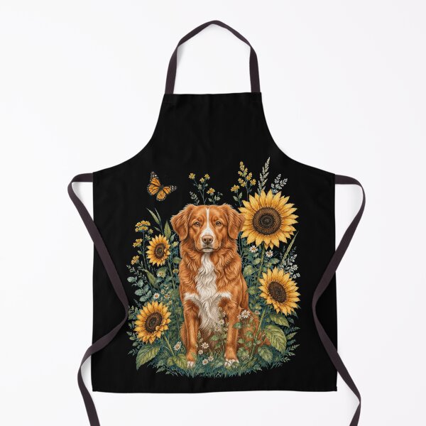 Item preview, Nova Scotia Duck Tolling Retriever With Sunflower Cottagecore Art Dog Owner designed and sold by TerryConnells.