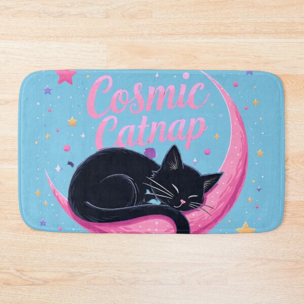 Item preview, Cosmic Cat Nap - Cat Sleeping on Crescent Moon T-Shirt for Cat Lovers and Dreamy Starseeds" designed and sold by highvibz72.