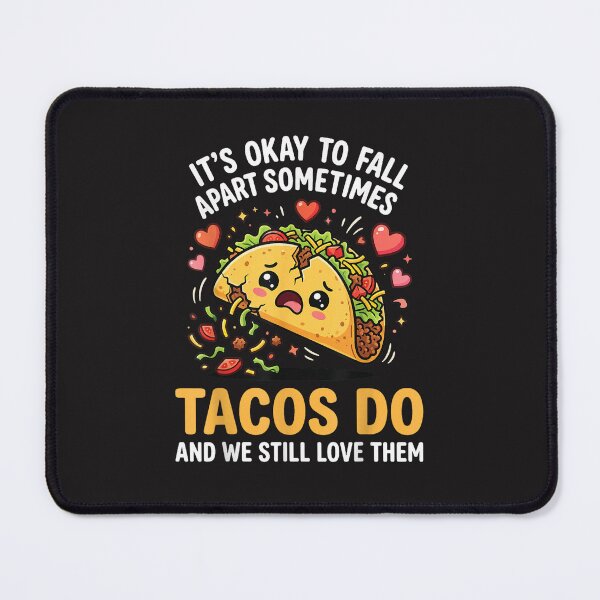 Item preview, Funny Taco Quote It’s Okay To Fall Apart Sometimes Retro Design designed and sold by kiralynstration.