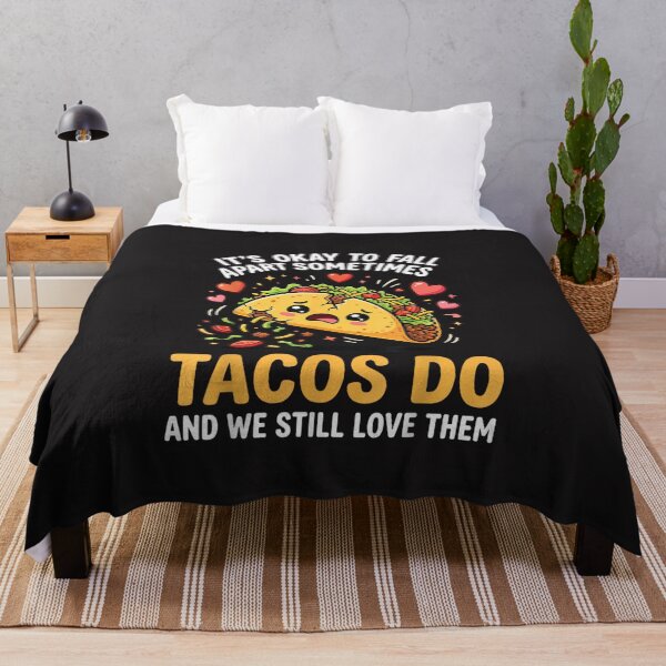Item preview, Funny Taco Quote It’s Okay To Fall Apart Sometimes Retro Design designed and sold by kiralynstration.