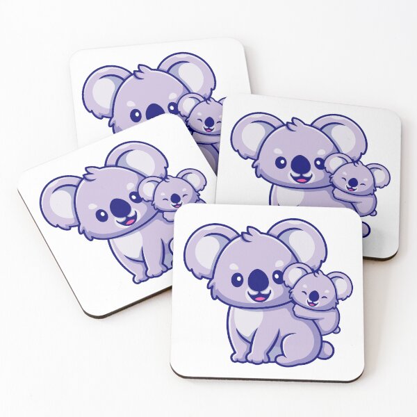 Item preview, Cute Koala Mother Carrying Baby Cartoon designed and sold by achristiaf.